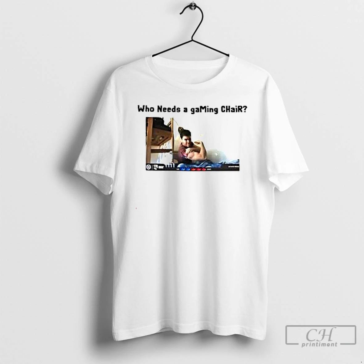 Premium Who Needs A Gaming Chair Photo T Shirts