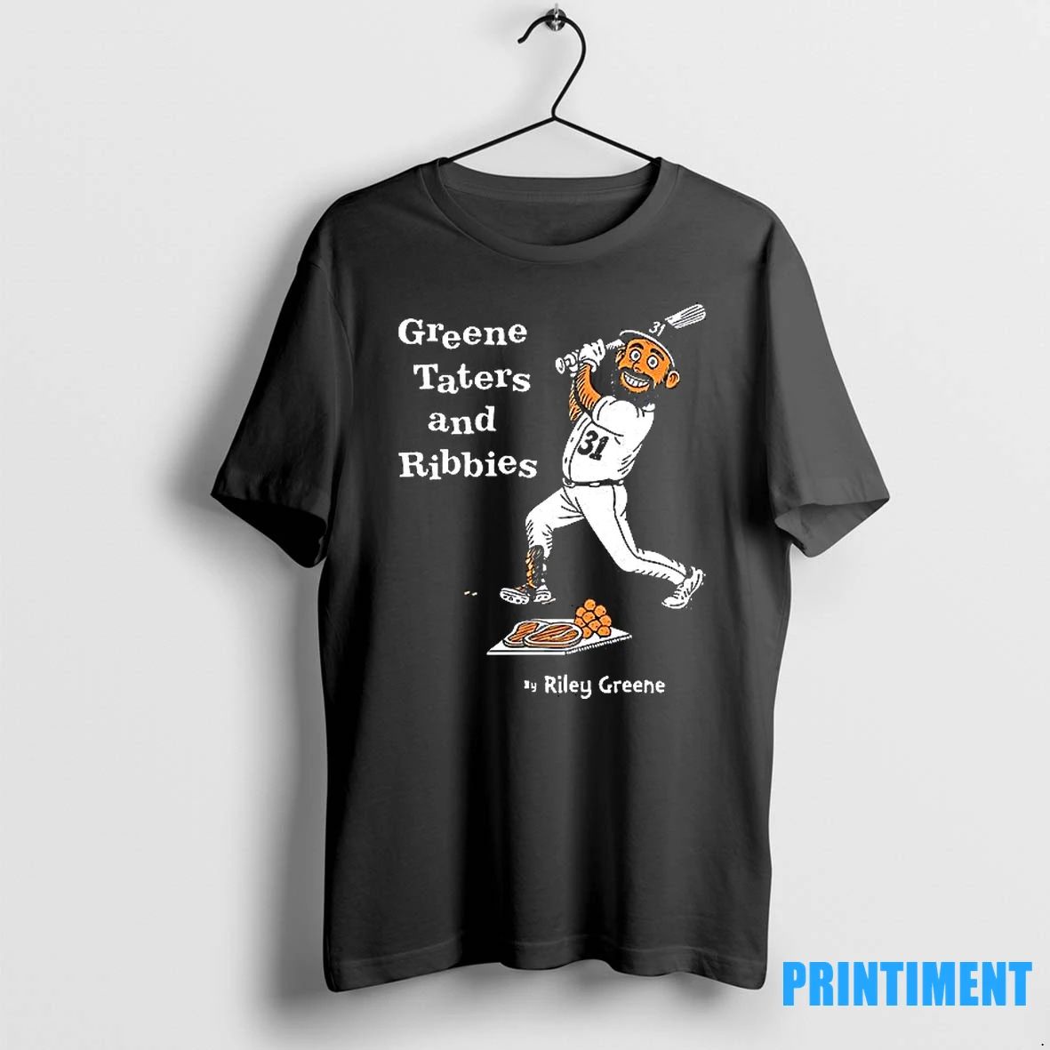 Greene Taters And Ribbies Cartoon Detroit Tigers Tshirts Sweater