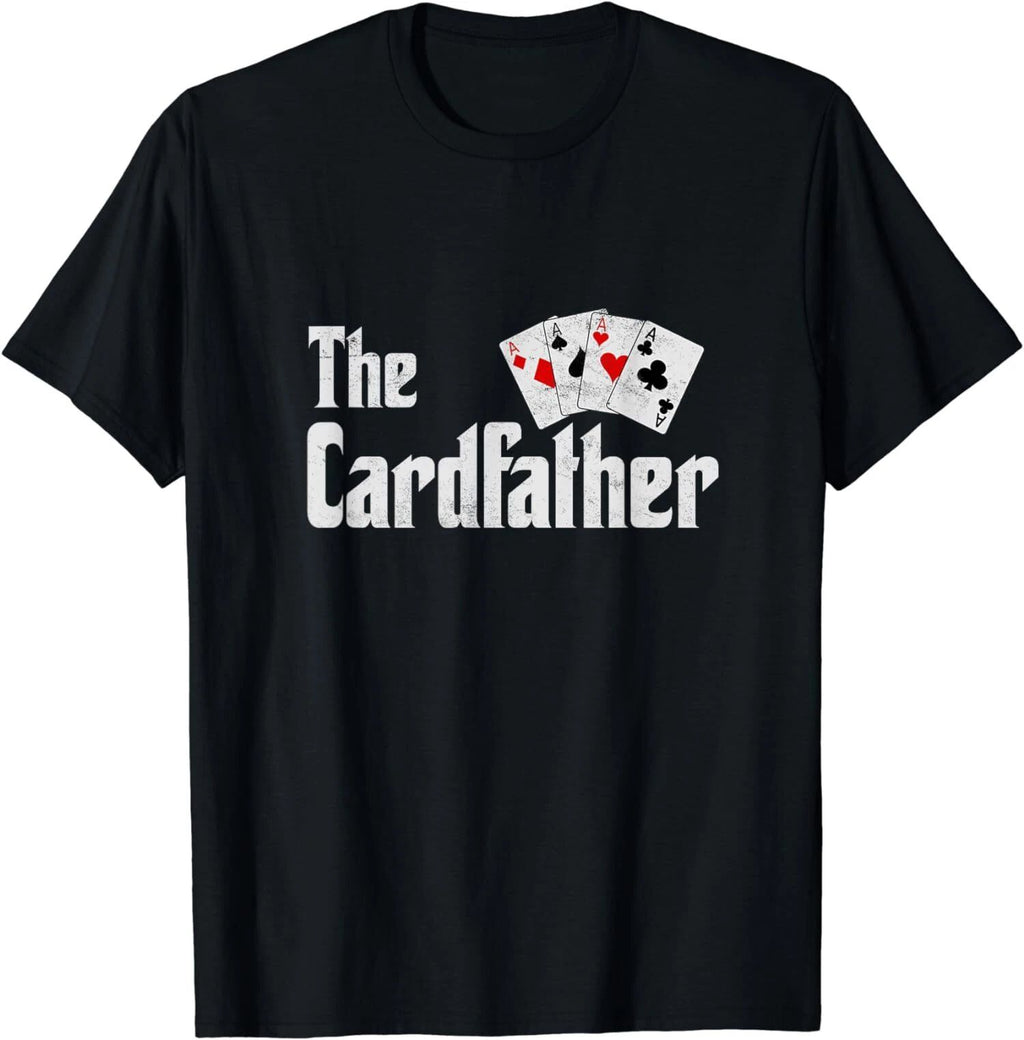 NEW LIMITED The Card Father Poker Game Cards Playing Dad T-Shirt