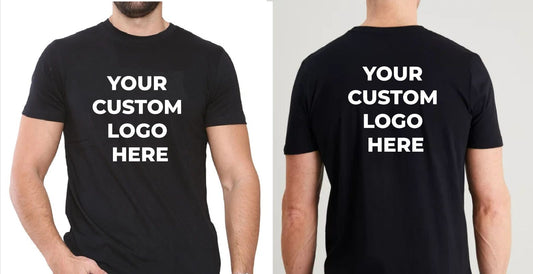 Personalised Tshirt Custom Logo t-shirt Text logo Printing on Cotton T Shirt