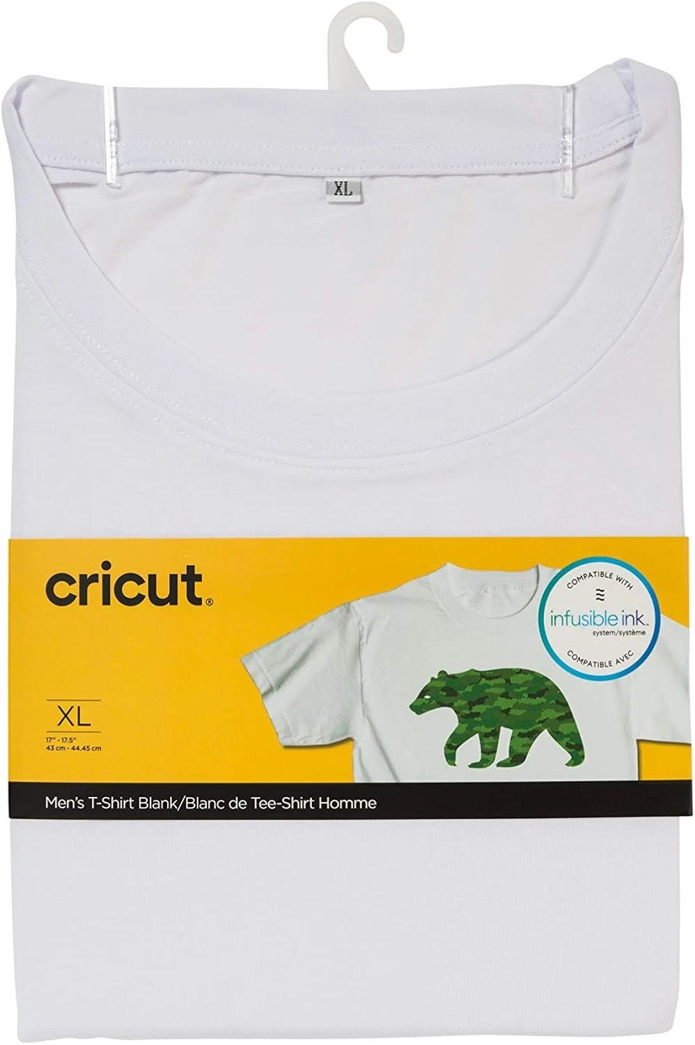 Men'S T-Shirt Blank, Crew Neck, XL White