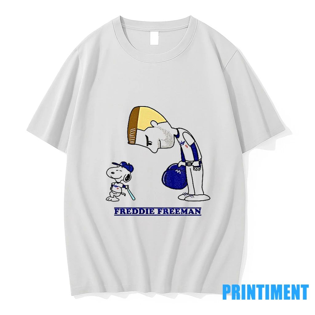 Peanuts And Freddie Freeman Los Angeles Dodgers Mlb Baseball 2025 Tshirts Sweater