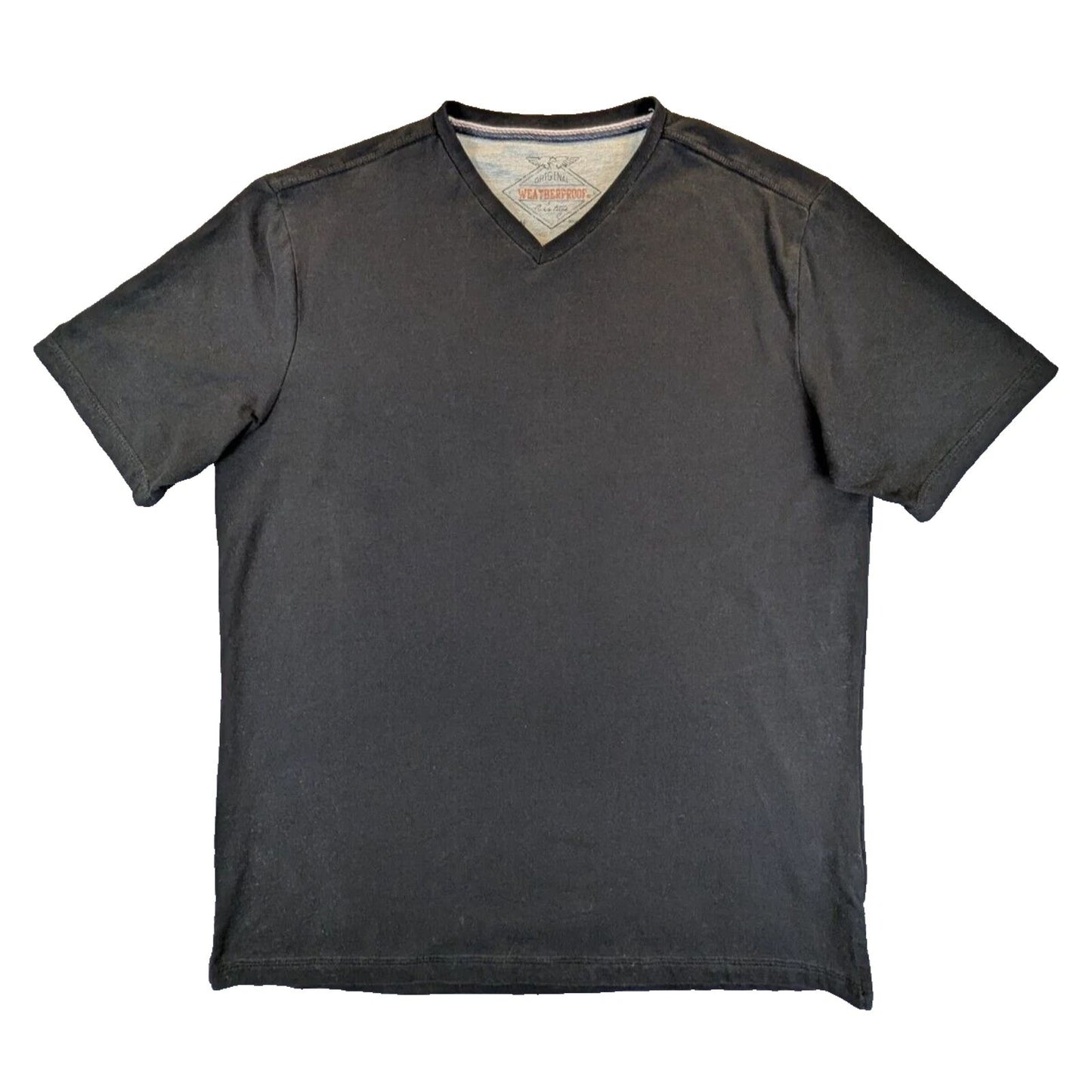 Weatherproof Vintage T-Shirt Mens Medium Short Sleeve Black V-Neck Casual