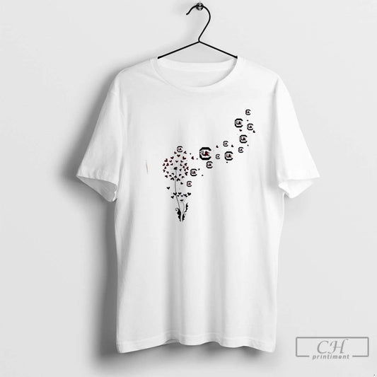 Classic Dandelion Flower South Carolina Gamecocks Football Logo T Shirts