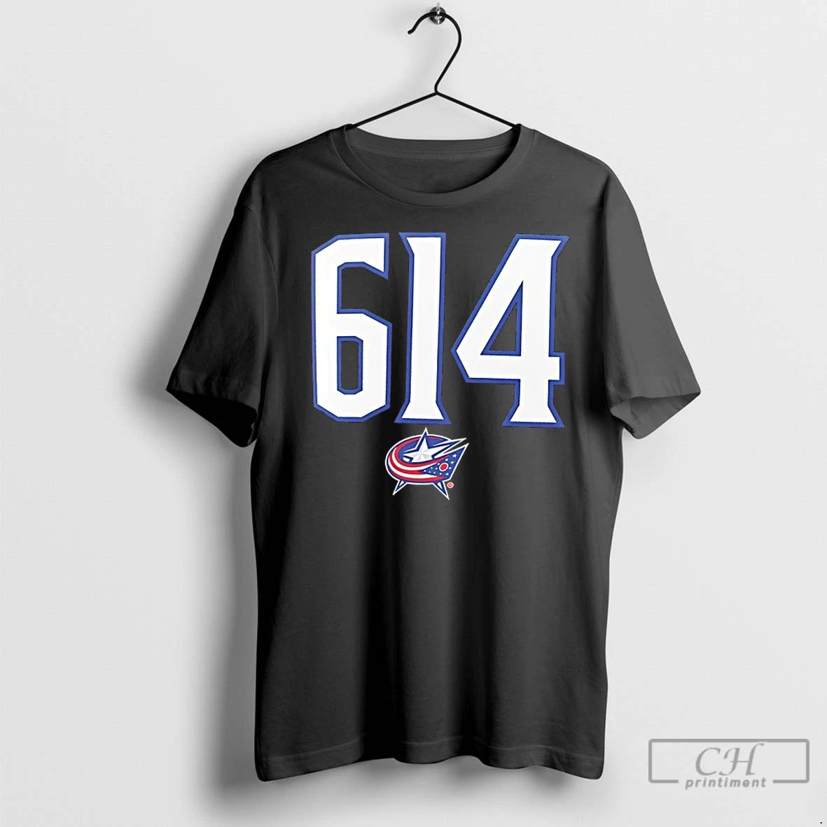 Premium Columbus Blue Jackets 614 Symbol