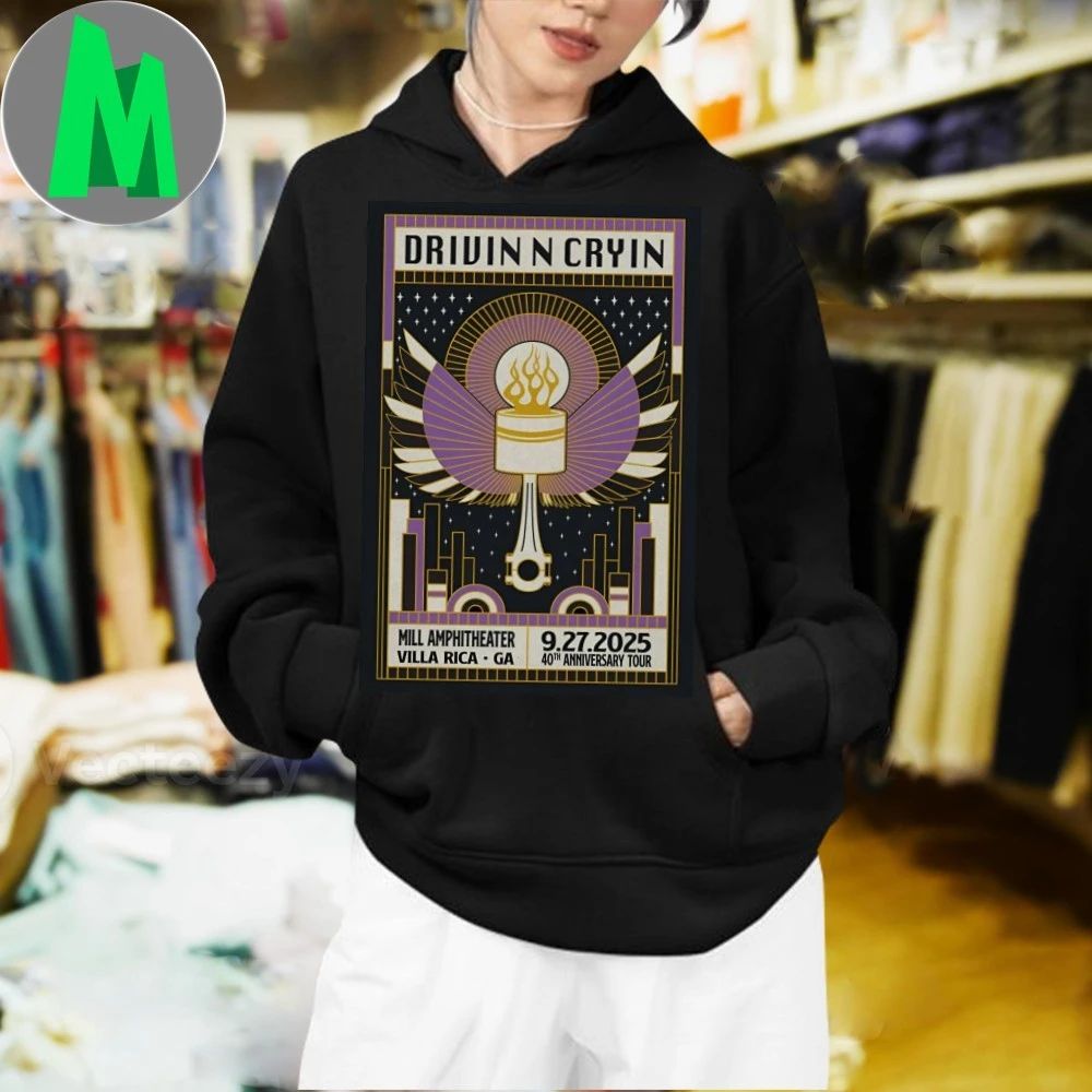 Drivin N Cryin 9-27-2025 Mill Amphitheatre in Villa Rica GA Poster T-Shirt