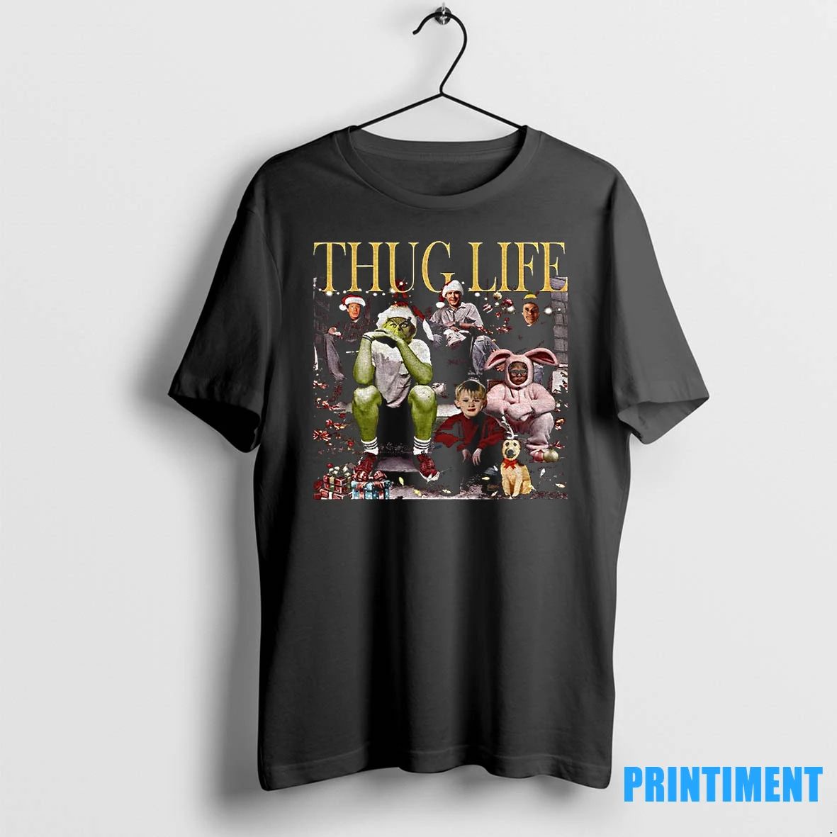 Grinch Thug Life Christmas Movie Vintage Tshirts Sweater