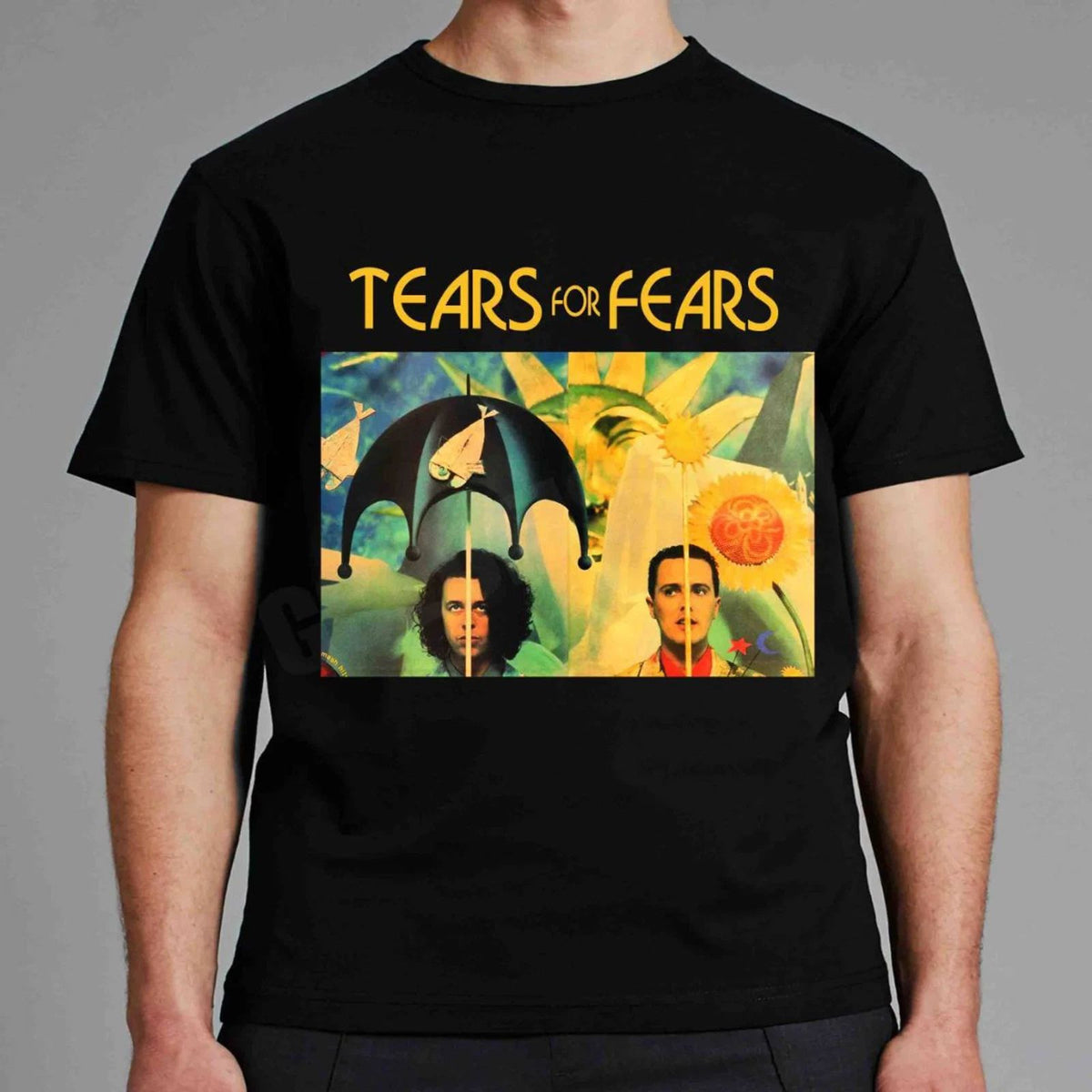 Vtg Tears For Fears Band Music Tour Tee Shirt Black All Size Unisex BT830