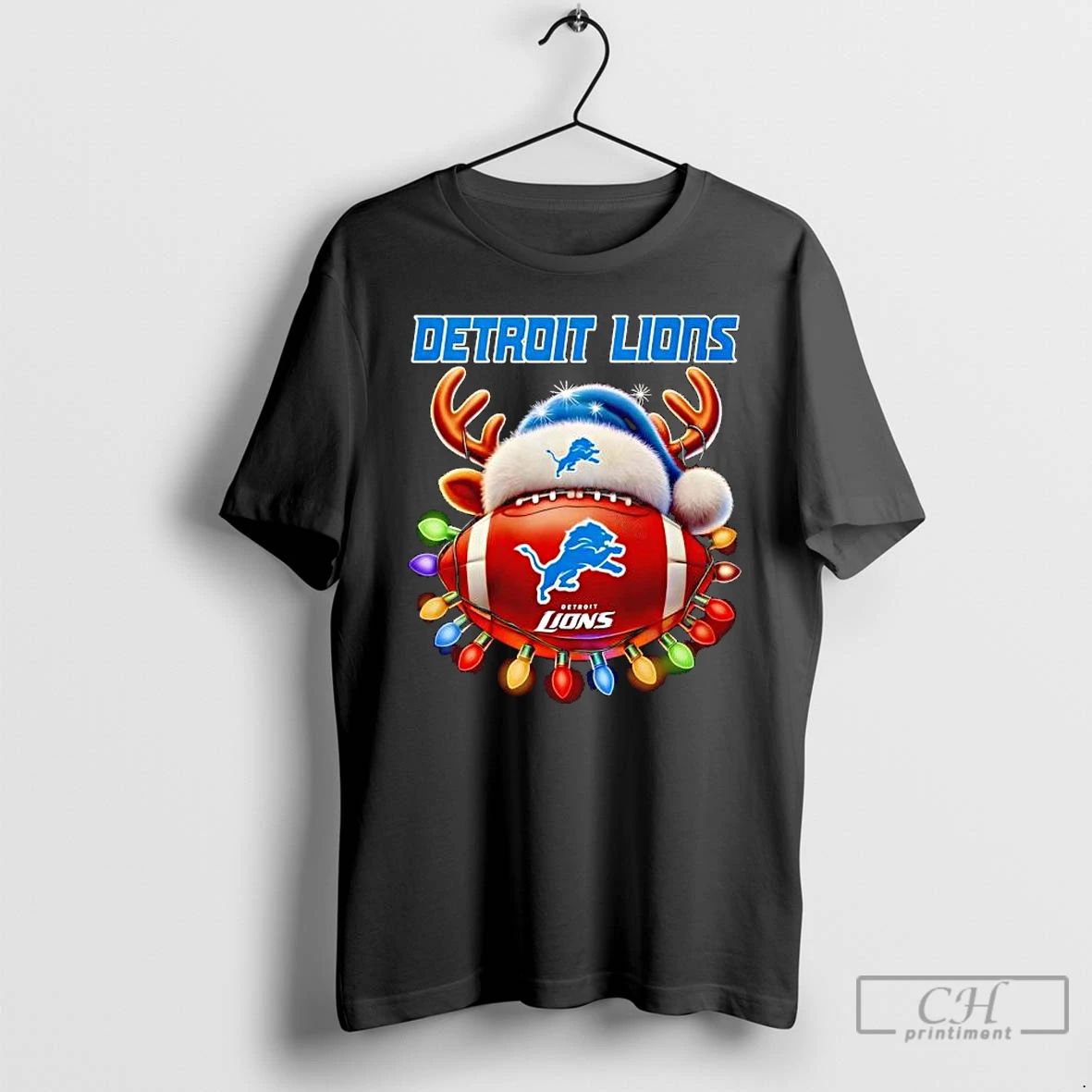 Classic Christmas Reindeer X Detroit Lions Thanksgiving Day T Shirts