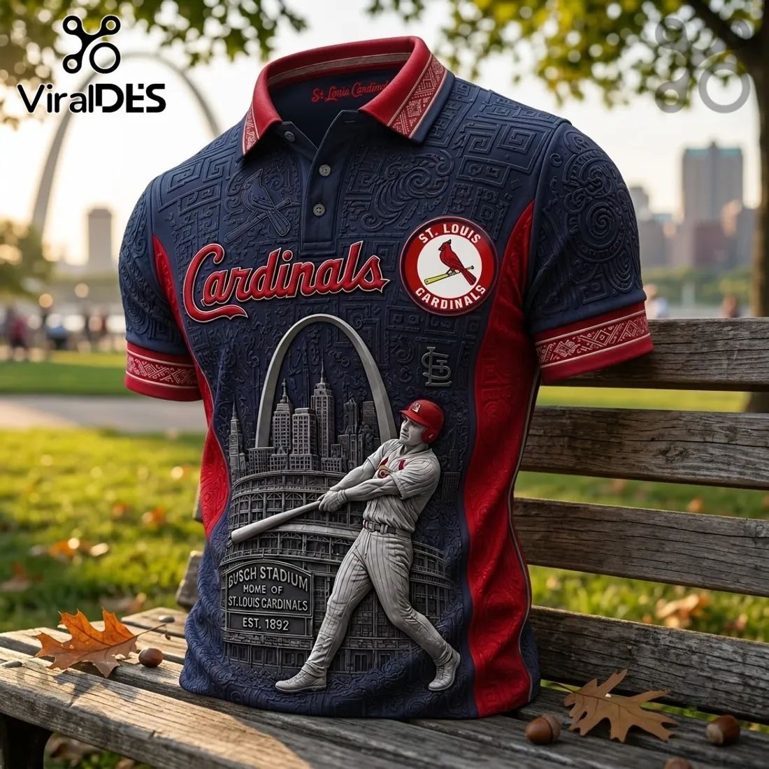 St. Louis Cardinals Busch Stadium Polo Shirt