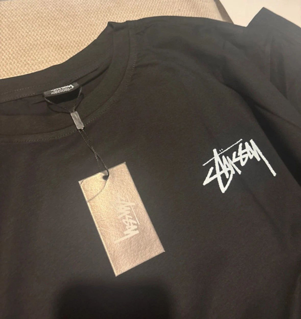Stussy Men's T-Shirt XXL Pit To Pit 650 Length 750mm dark grey