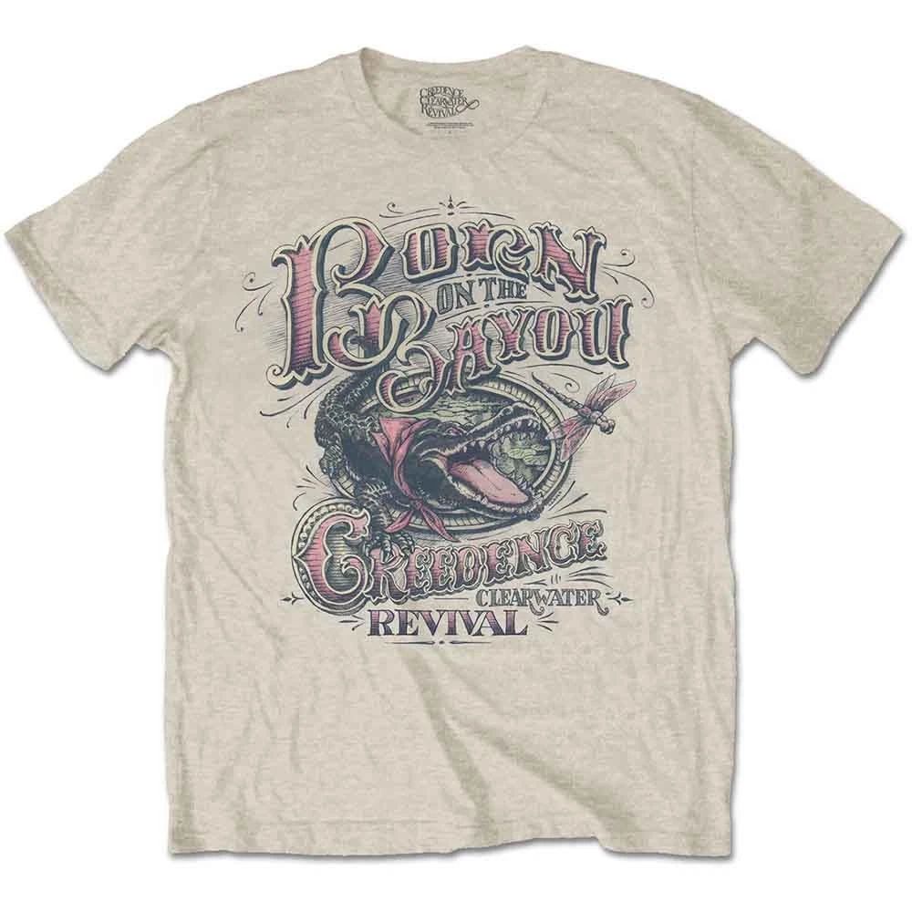 Creedence Clearwater Revival T-Shirt: Born on the Bayou OFFICIAL NEW
