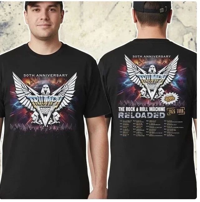 NEW! Triumph Band 50th Anniversary 2026 Tour T-shirt