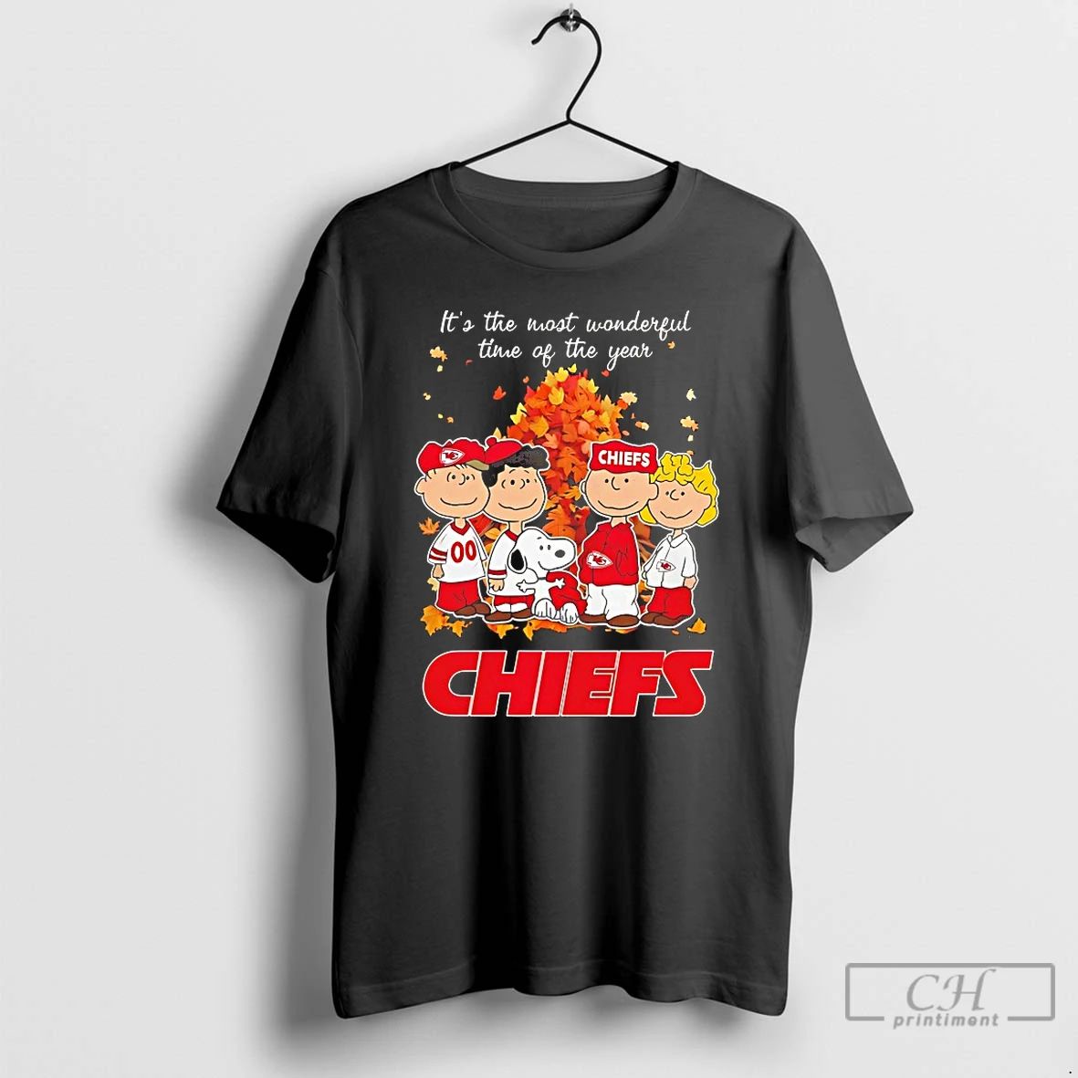Classic Peanuts Its The Most Wonderful Time Of The Year Kansas City Chiefs T Shirts