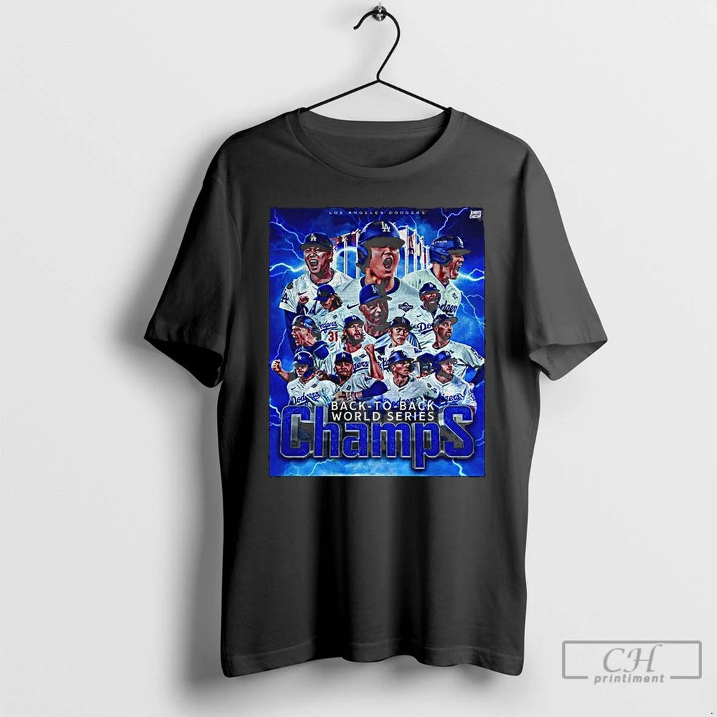 Classic Los Angeles Dodgers 2025 Champs World Series Hands Up T Shirts