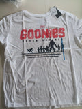 The Goonies T Shirt Adult Large Never Say Die Graphic White Red Black .NWT