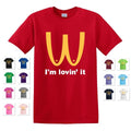 NEW I'M LOVIN' IT PARODY BOOBIES BOOBS FUNNY DIRTY ADULT T-SHIRT TEE