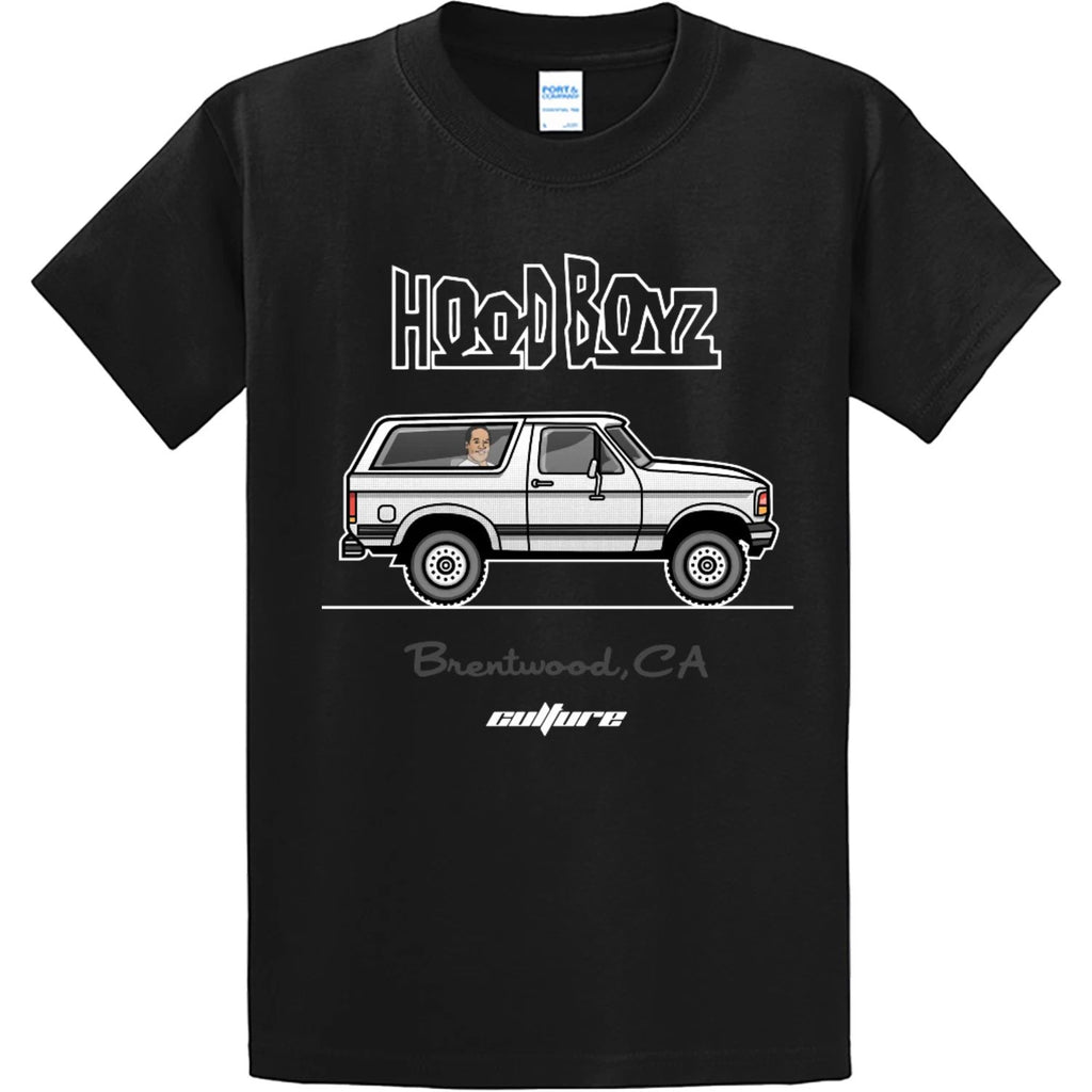 NEW Streetwear on Demand OJ CHASE HOOD BOYZ BLACK Tee Shirt SM-3XL MADE IN USA