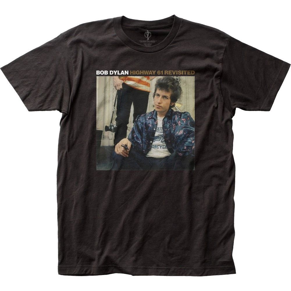 Bob Dylan Highway 61 Mens T Shirt Music Classic Concert Rock Band Tee New Black