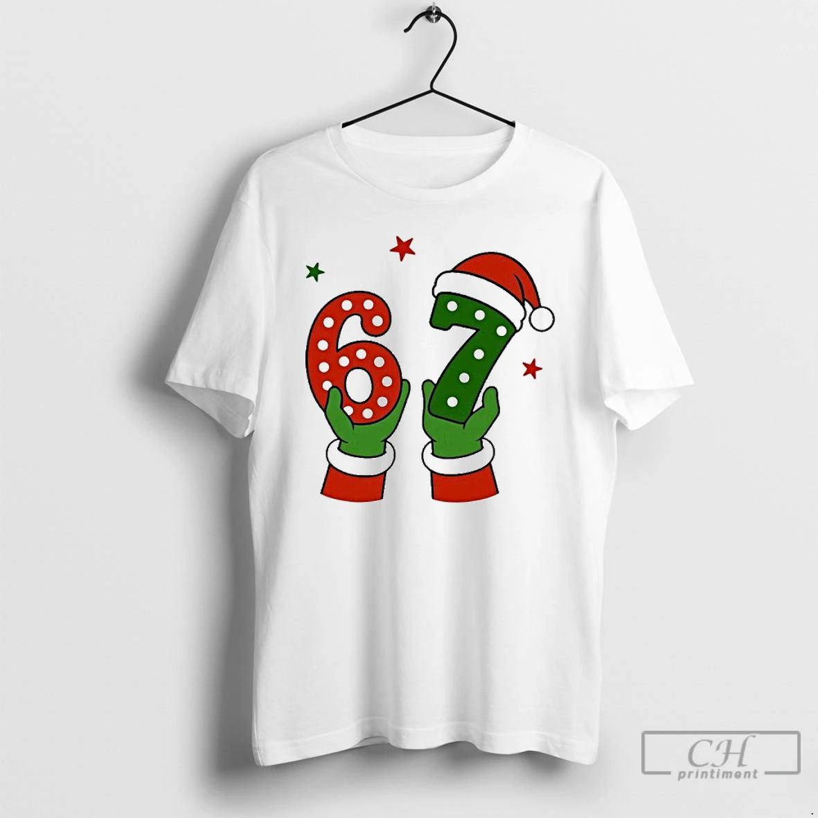 Classic Christmas 67 Six Seven Santa T Shirts