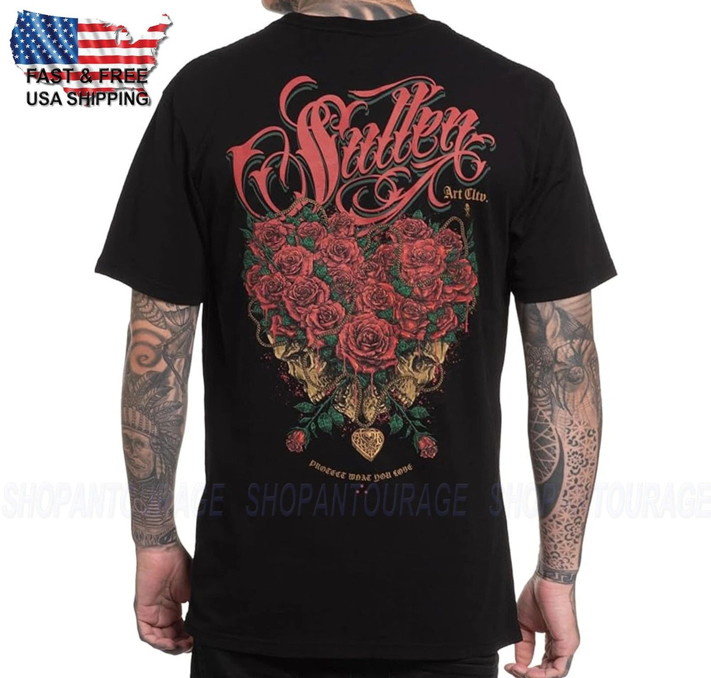 Sullen Art Collective Love Me Not Premium SCM6955 T-Shirt Per Uomo