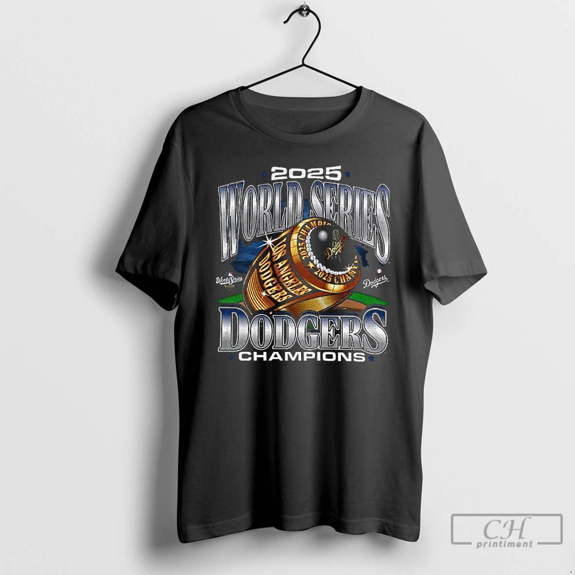 Classic Los Angeles Dodgers 2025 World Series Champions Signature Roster T Shirts