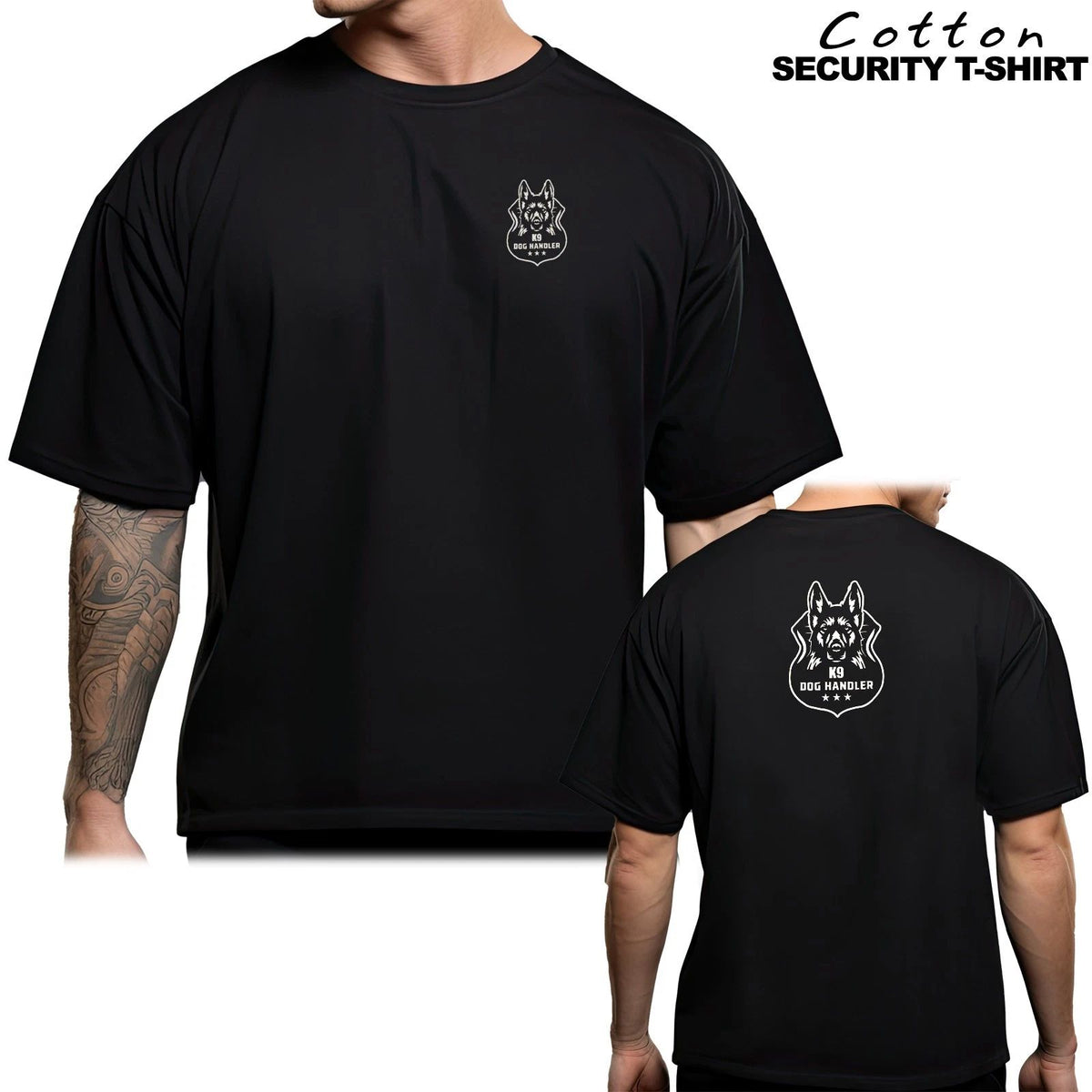 Mens Dog Handler Top Shirt Sweat Shirt Guard Uniform Dog Trainer Workwear M -XXL