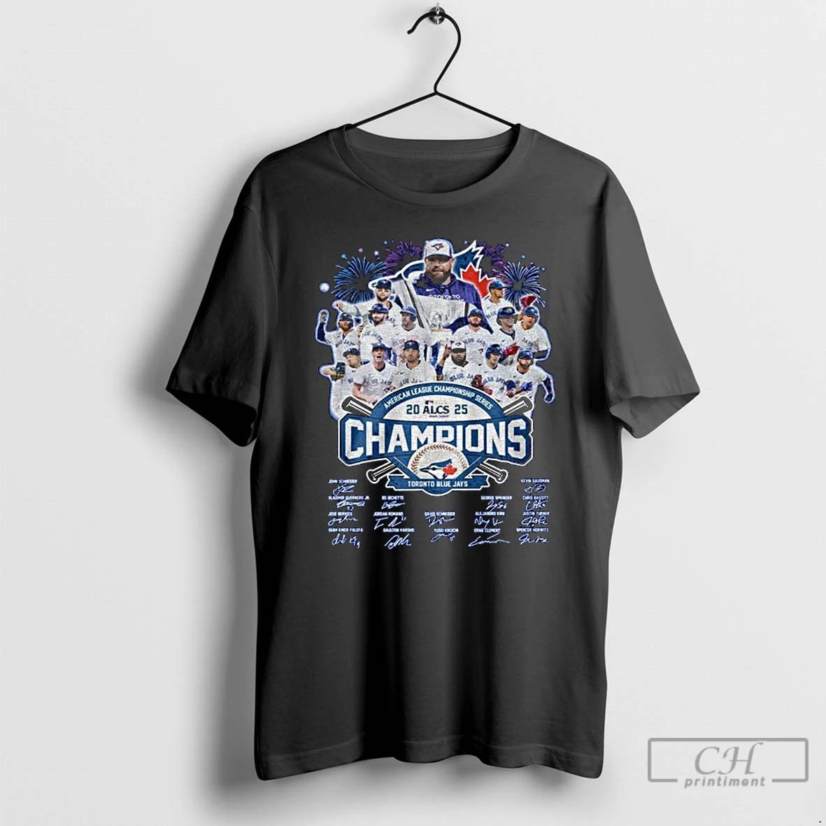 Classic Toronto Blue Jays 2025 Road To World Series Champions Mlb Signatures T Shirts