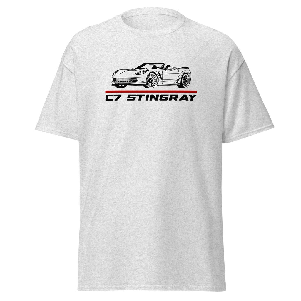 Premium T-Shirt For Chevrolet Corvette C7 Stingray Convertible Car Fans Gift Tee