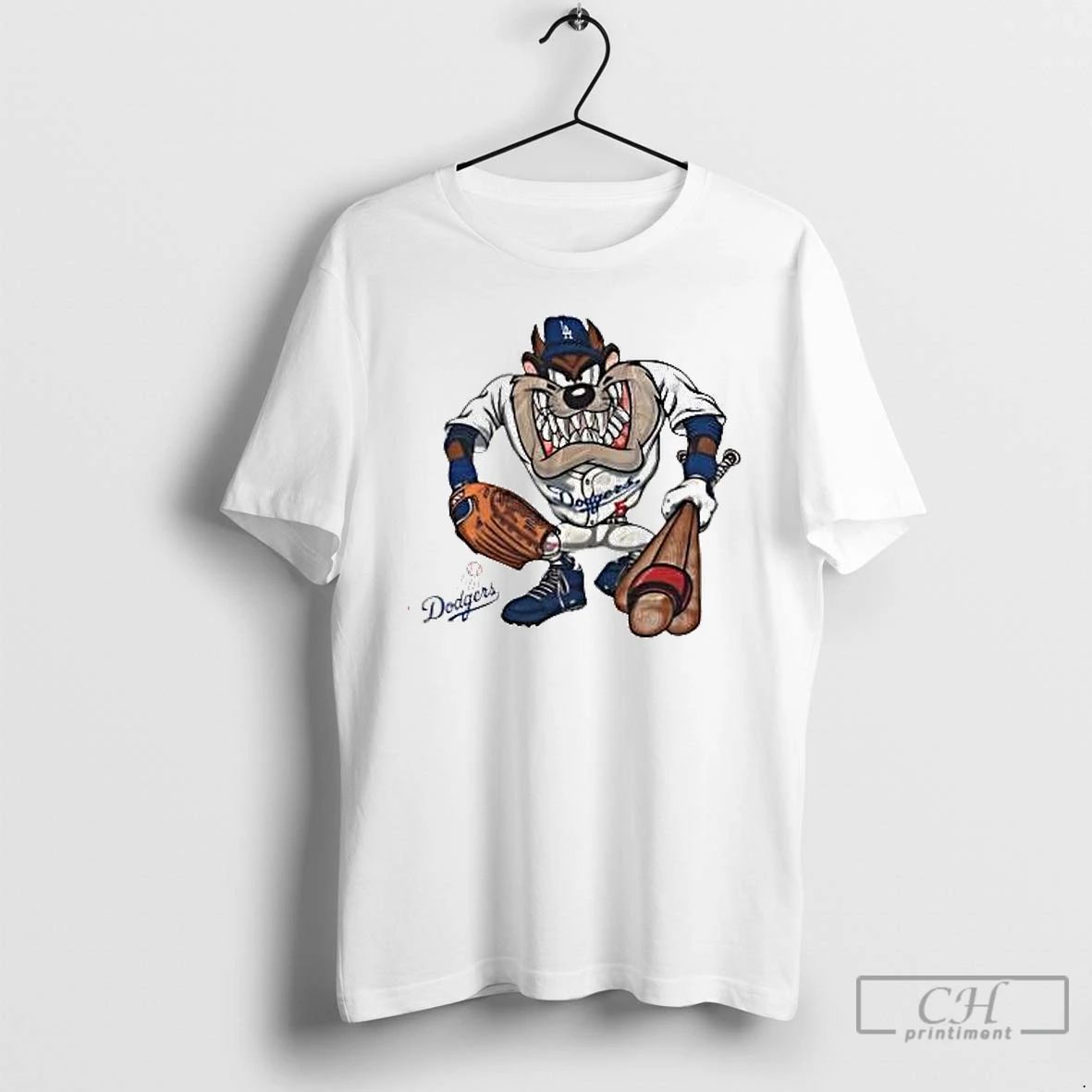 Premium Taz La Dodgers Baseball Cartoon T Shirts