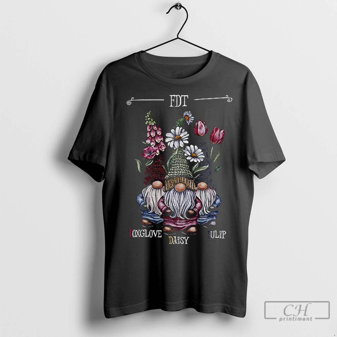 Classic Flower Gnome Fdt Foxglove Daisy Tulip Anti Maga