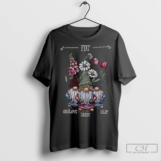 Classic Flower Gnome Fdt Foxglove Daisy Tulip Anti Maga