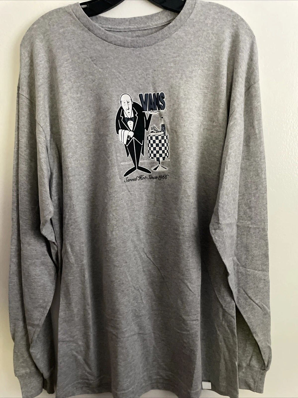 New VANS Mens Street Style Graphic Art Long Sleeve Tee Casual T Shirt Size L