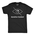 Mens Funny T Shirts Sensitive Content Sarcastic Graphic Novelty Tee for Men