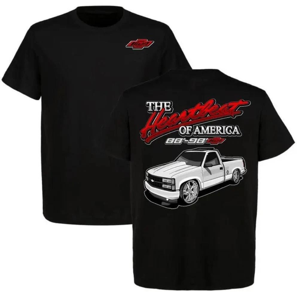Chevy Heartbeat of America OBS Truck T-Shirt 88-98 Pickup Graphic Tee