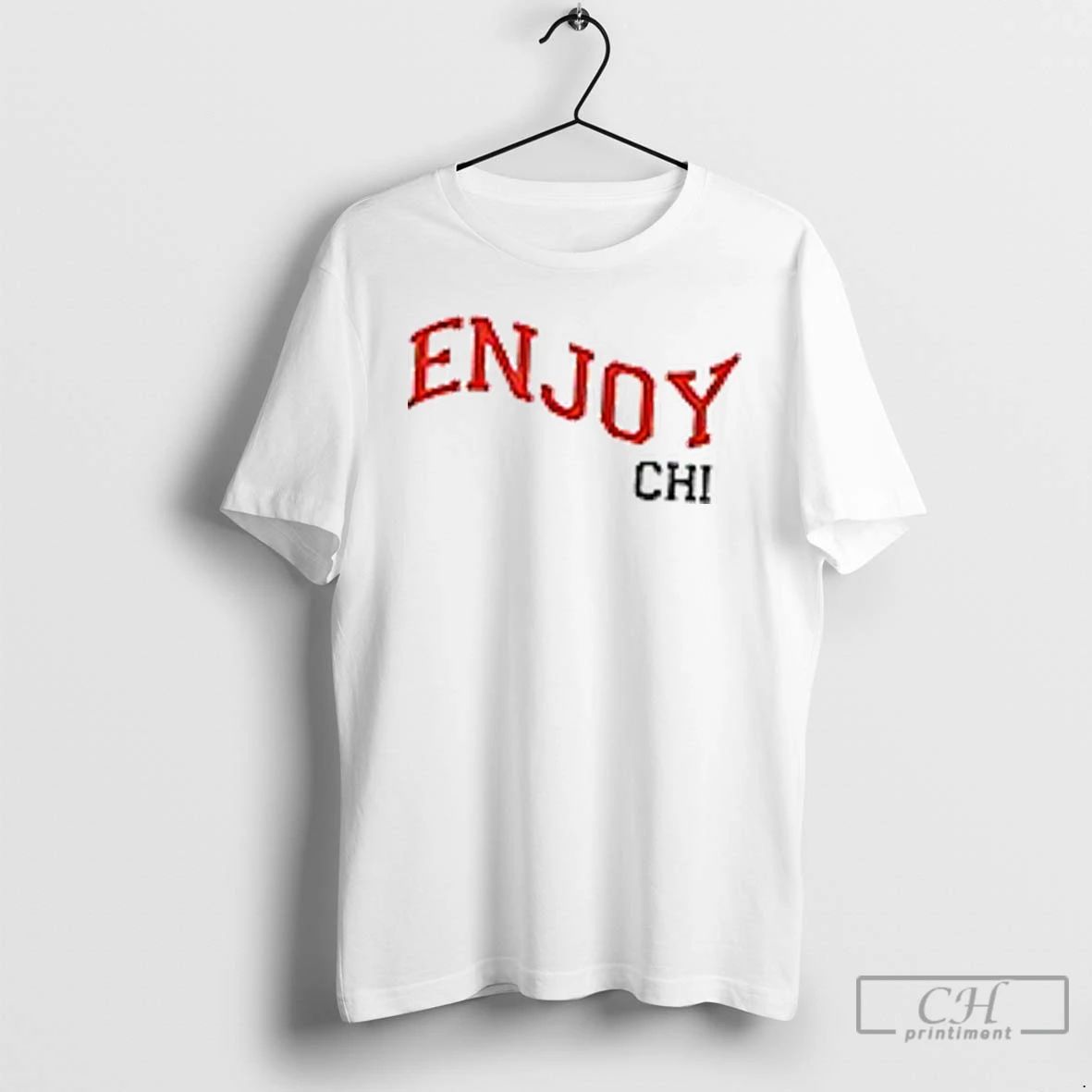 Premium Enjoy Chicago Bulls Flags 1 Sided T Shirts