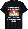 Dominoes Game Domino Hobby Funny Saying Bad Loser Quote T-Shirt