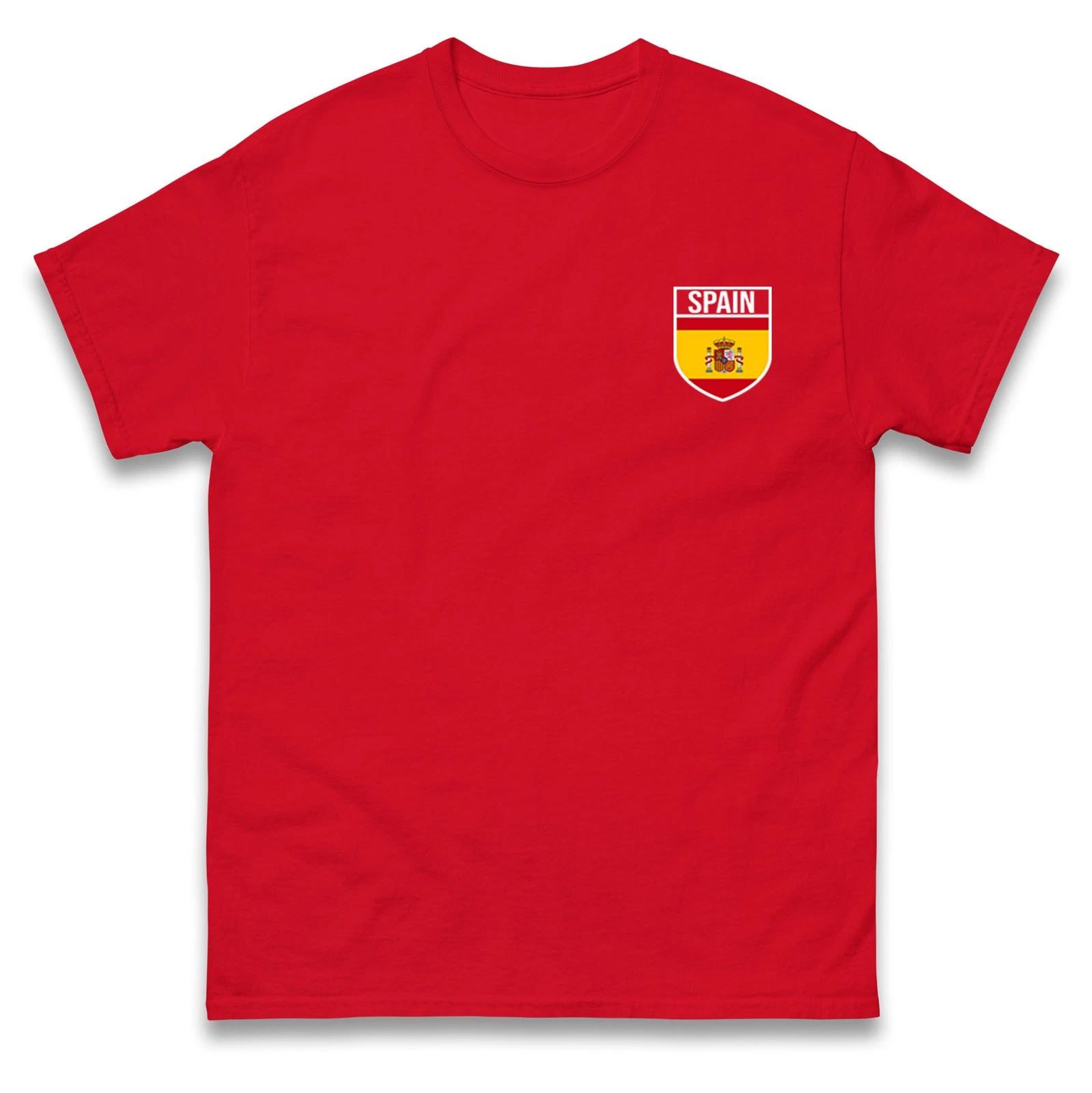 Spain Badge football T Shirt, Personalised football Tee,Custom Name & Number Top