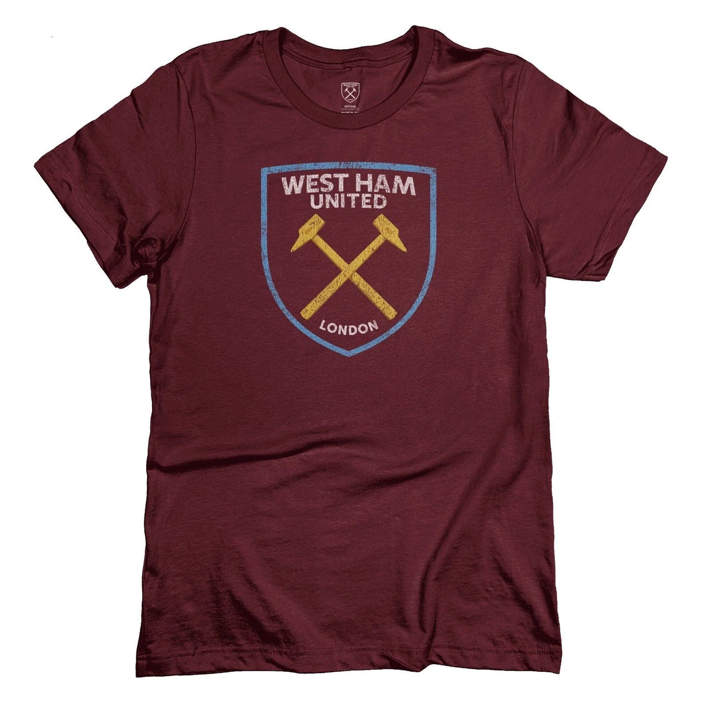 WEST HAM UNITED Crest Premium Cotton T-Shirt - 1863FC