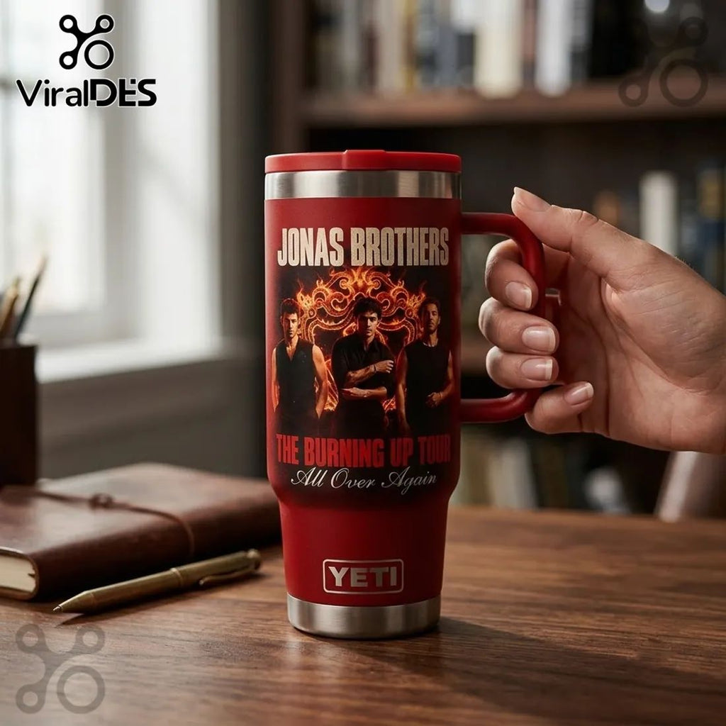 Jonas Brothers The Burning Up Tour Red StanleyTumbler
