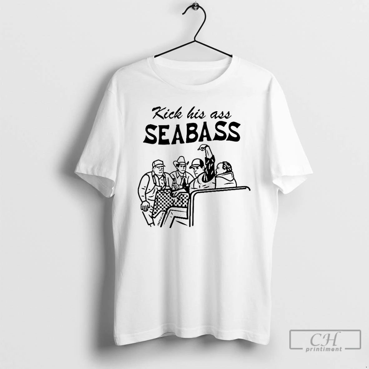 Classic Kick His Ass Seabass T Shirts
