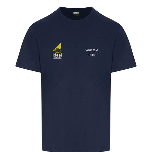 T-shirt Gas Safe Ideal Heating Plumber Work Wear - Customised With Your text