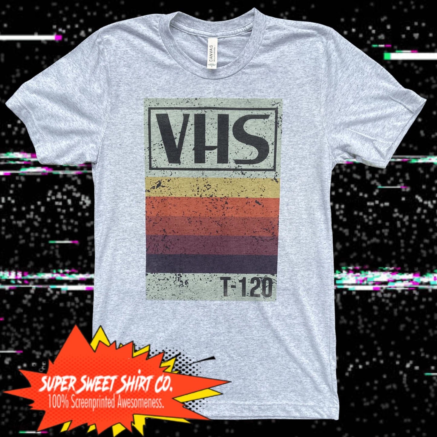 Retro Style VHS Logo Shirt - Vintage Video Cassette Tee - 90s Nostalgia Fashion