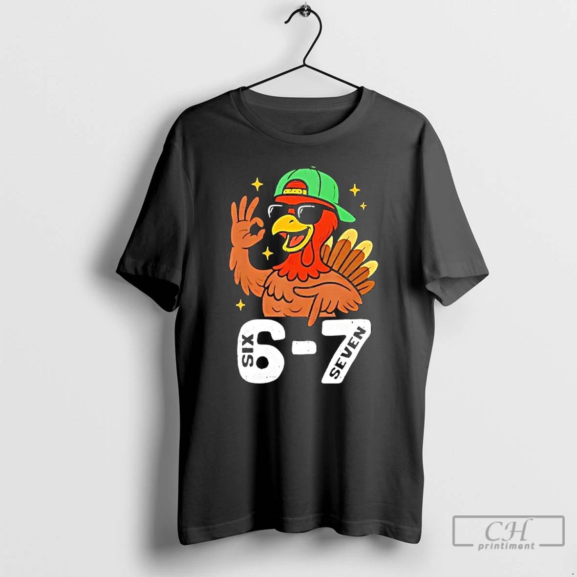 Classic 6 7 Six Seven Turkey Gen Z Alpha Meme Thanksgiving T Shirts