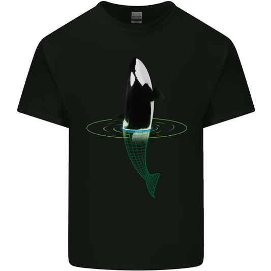 A SCI-FI Orca Whale Mens Light Cotton T-Shirt