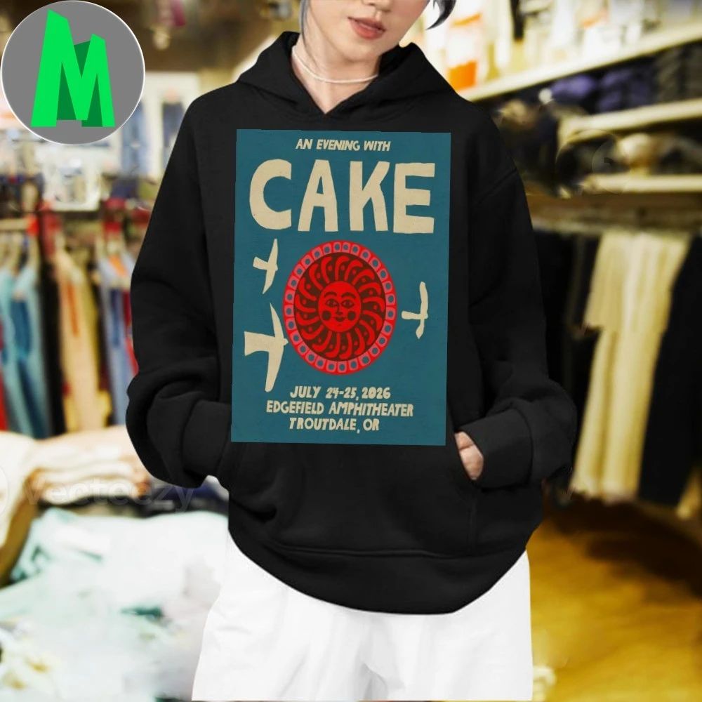Cake Edgefield Amphitheater In Troutdale OR Jul 24-25 2026 Poster Shirt