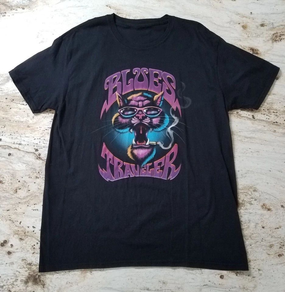 Vtg Blues Traveler Band 2022 Tour Cotton Black All Size T Shirt For Men UR149