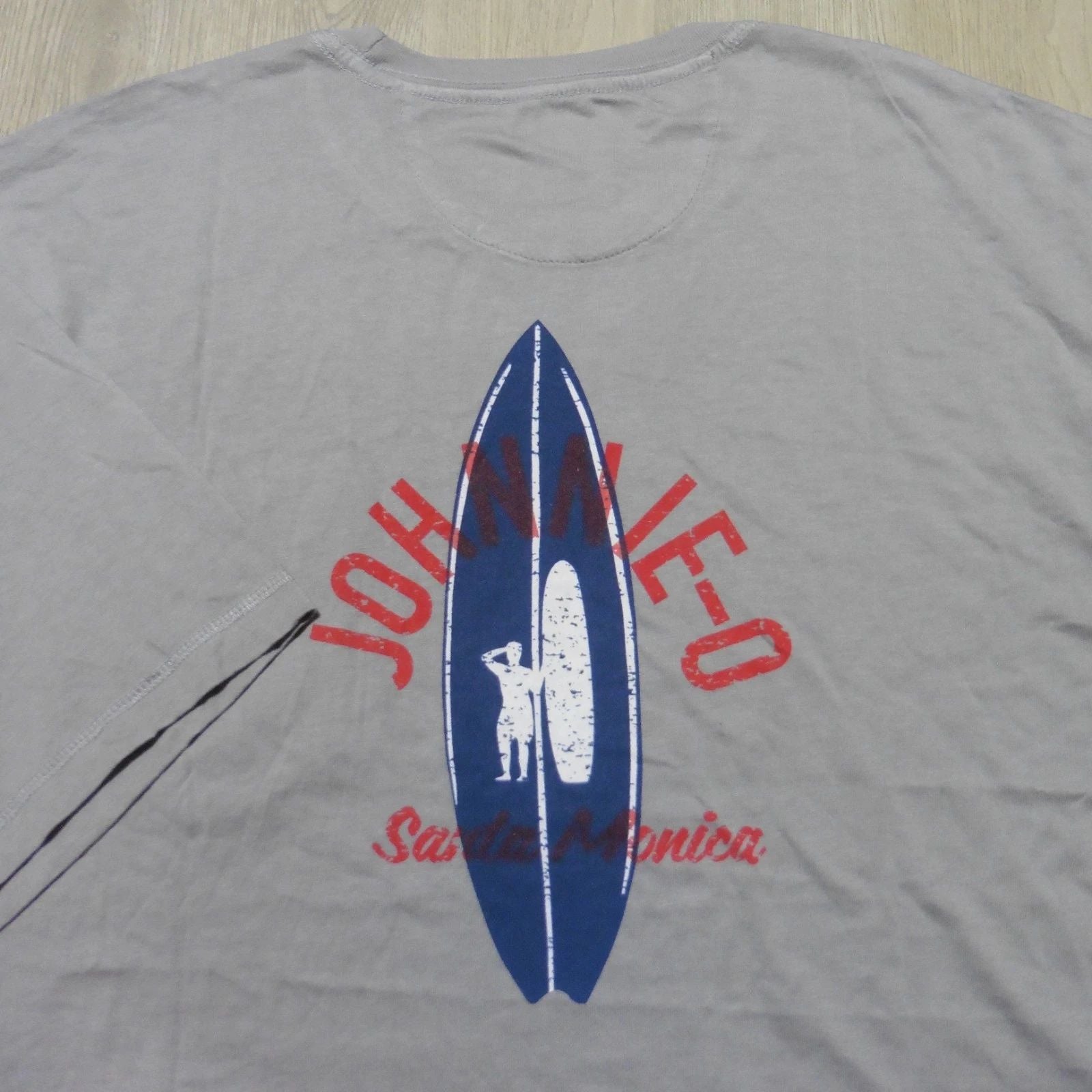 JOHNNIE O Mens XL T SHIRT RIDE OUT STEEL GREY SHORT SLEEVE GOLF TEE SURFER
