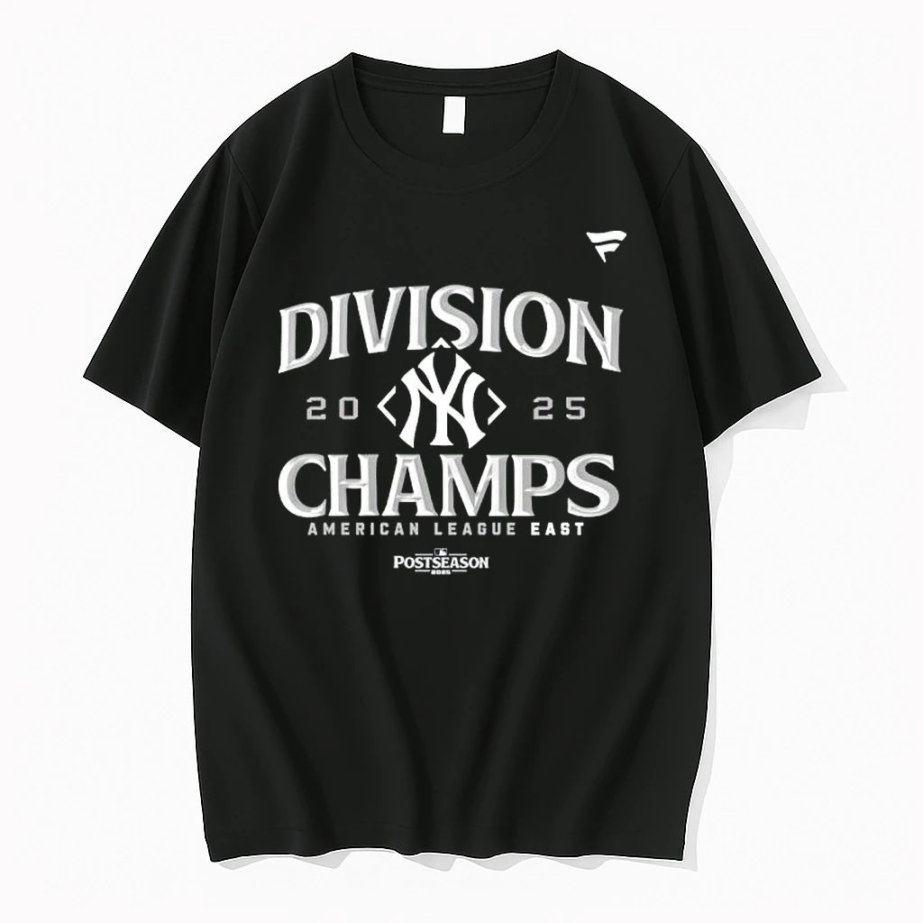New York Yankees 2025 Al East Division Champions Navy Blue Tshirts Sweater