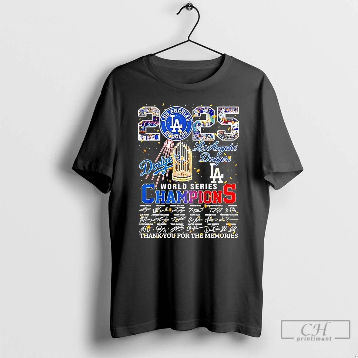 Classic La Dodgers World Series Champions 2025 Thank You For The Memories T Shirts